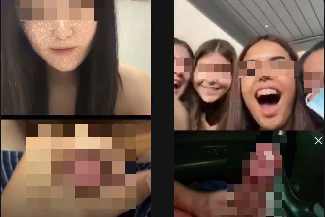 突然ちんとつの訪問に！インスタグラマーの女性配信者のリアクション動画