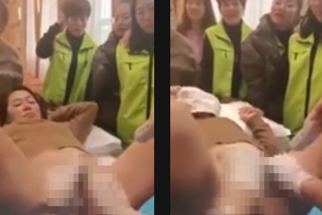 中華の既婚妻さん大興奮wイカせてくれる『性感教室』がネットで話題に..という動画