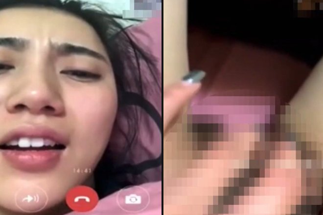 WeChatのビデオ通話で性器の見せ合いをせがむ変態彼女「早くちんちん映して!!...アイヤァァ..♡」やばww