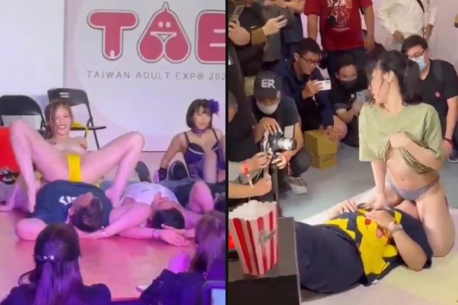 ガチでアイドルのま〇こをクンニできる「台湾アダルト博覧会」の流出動画.. まじかｗｗ