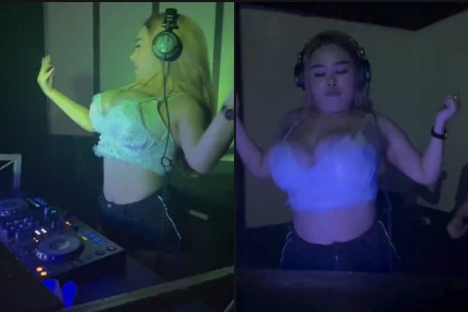クラブに行ったら、物凄くおっぱい揺らしながら音楽プレイしてるDJが見つかるwwww