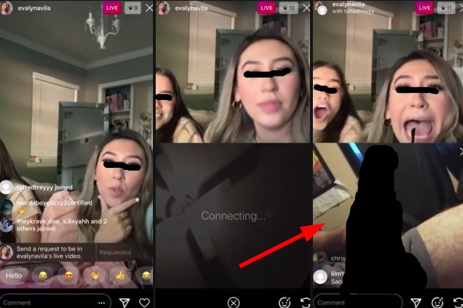 「うぁあ!!」インスタライブ始めたばっかのギャルさん、超巨根におみまいされるwww