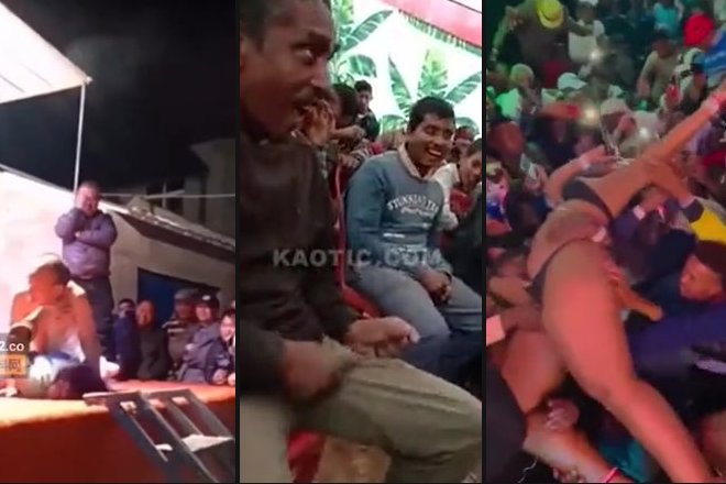 海外痴漢動画- ステージでライブ中の女性が客席の男にセクハラ・レ〇プされちゃう狂気まとめ
