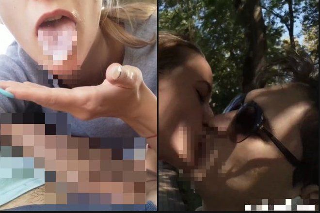 彼氏の口内射精し終えた女さん、その辺の男に精子を口移して逃走しちゃうイタズラ動画.... 鬼畜すぎる